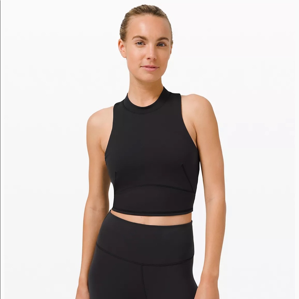 Lululemon Everlux™ and Mesh Cropped Tank Top Sz 8